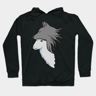 Sheep in Wolf Skin - Cute Sheep Drawing That's Rather Funny Hoodie